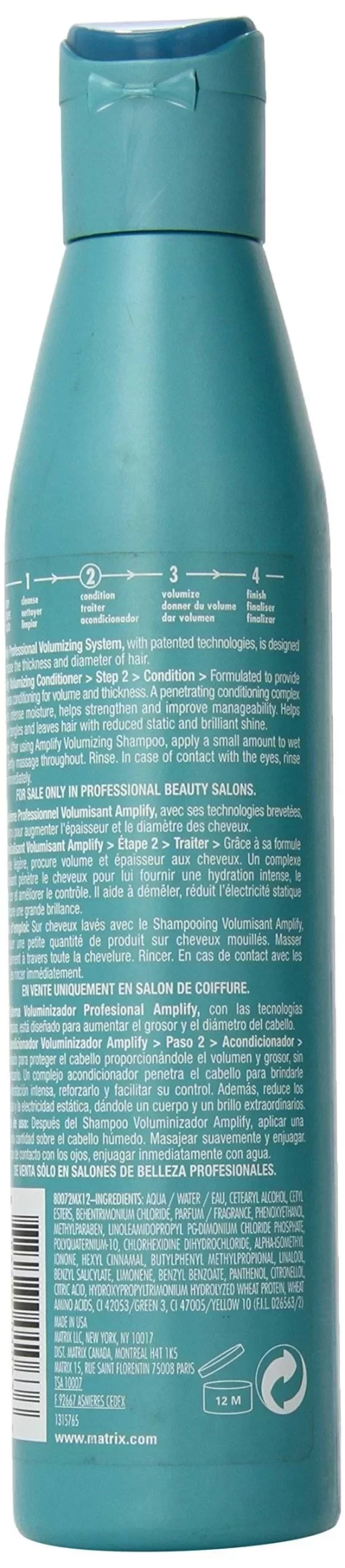 Amplify Volumizing System Conditioner by Matrix for Unisex - 10.1 oz Conditioner