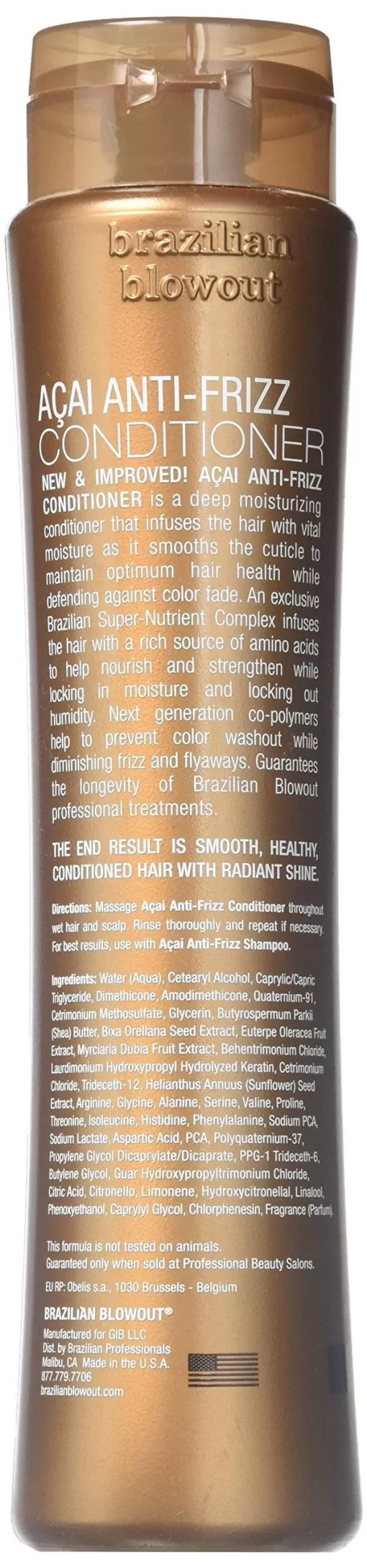 Anti-Frizz Conditioner by Brazilian Blowout for Unisex - 12 oz Conditioner