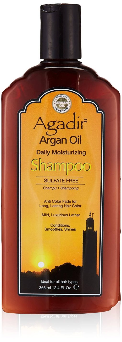 Argan Oil Daily Moisturizing Shampoo by Agadir for Unisex - 12.4 oz Shampoo