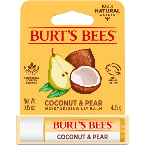 Coconut and Pear Moisturizing Lip Balm Blister by Burts Bees for Unisex - 0.15 oz Lip Balm