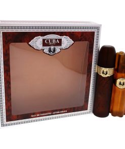 Cuba Gold by Cuba for Men - 3 Pc Gift Set 3.3oz EDT Spray, 3.3oz After Shave, Keychain