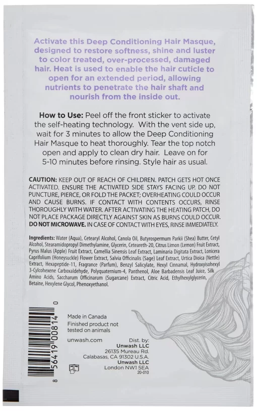 Deep Conditioning Hair Masque by Unwash for Unisex - 0.5 oz Masque