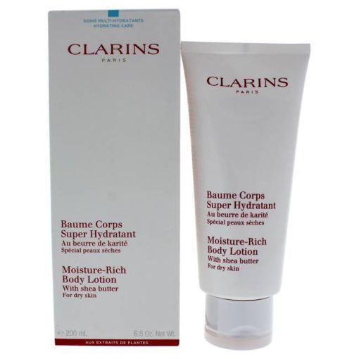 Moisture Rich Body Lotion with Shea Butter (Dry Skin) by Clarins for Unisex - 6.5 oz Body Lotion