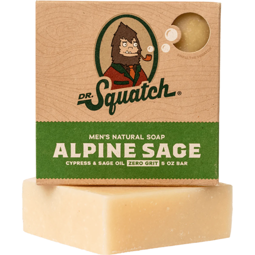 Dr. Squatch Men's Natural Bar Soap | Alpine Sage 5 oz