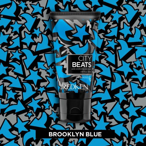 Brooklyn Blue - Redken City Beats by Shades EQ 2.87 Oz | Hair Color | Acidic Conditioning Color Cream