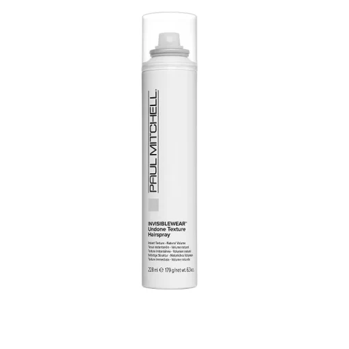 Paul Mitchell Invisiblewear Undone Texture Hairspray 6.3 oz | Instant Texture | Natural Volume