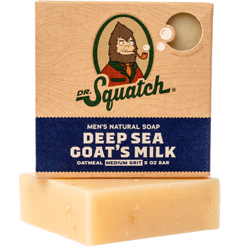 Dr. Squatch Men's Natural Bar Soap | Deep Sea Goat's Milk 5 oz