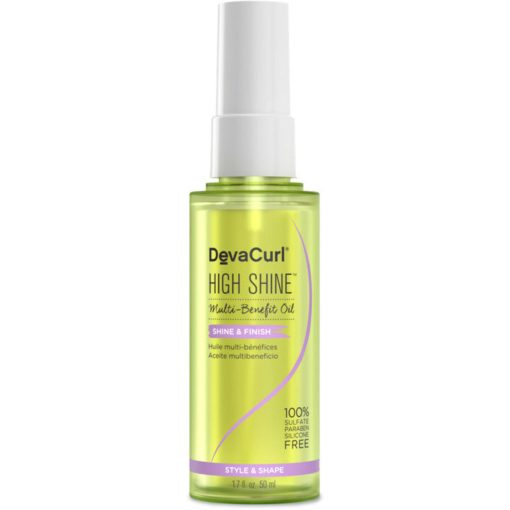 DevaCurl High Shine Multi-Benefit Oil Spray 1.7 oz | Shine & Finish | Style & Shape