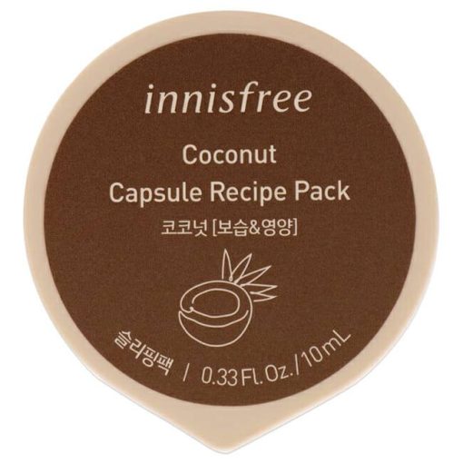 Capsule Recipe Pack Mask - Coconut by Innisfree for Unisex - 0.33 oz Mask