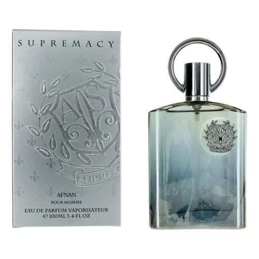 Supremacy Silver By Afnan, 3.4 Oz Eau De Parfum Spray For Men