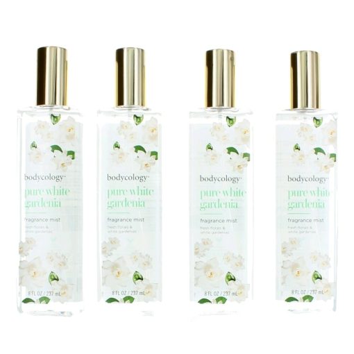 Pure White Gardenia By Bodycology, 4 Pack 8 Oz Fragrance Mist For Women