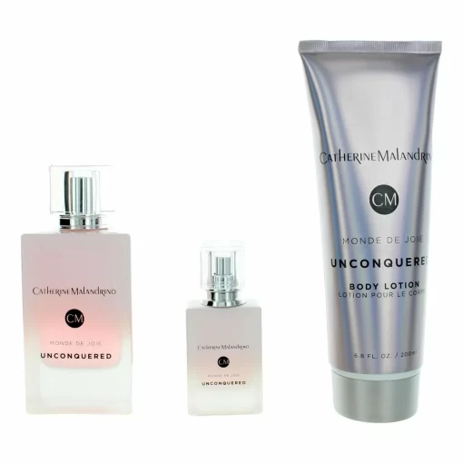 Unconquered Monde De Joie By Catherine Malandrino, 3 Piece Gift Set For Women