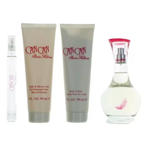 Can Can By Paris Hilton, 4 Piece Gift Set For Women