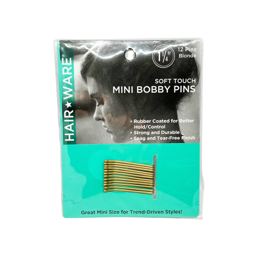 Spilo Soft Touch Mini Bobby Pins 1 1/4 Blonde | 12 Pins