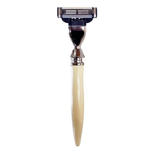 eShave Nickel Plated Razor - Ivory