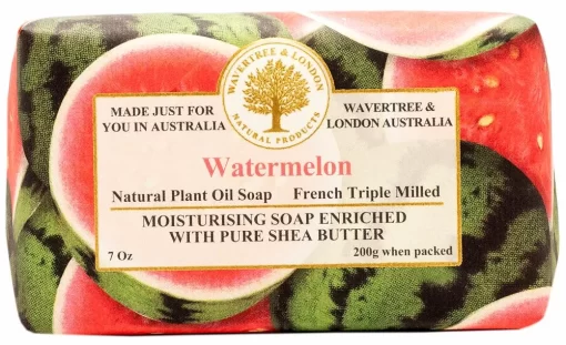 Watermelon - Wavertree & London Soap Bar 7 oz | Natural Plant Oil Soap | Enriched with Pure Shea Butter