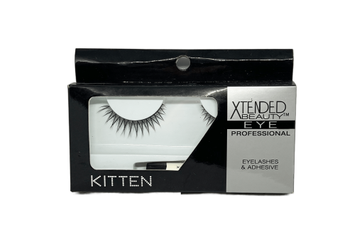 Xtended Beauty Eye Professional Eyelashes & Adhesive Kitten Strip Lashes