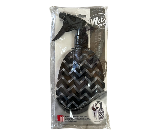 J&D Wet Spray The Flat Soft Spray Bottle Black Chevron